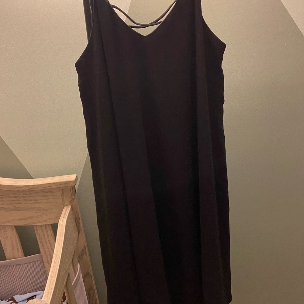 Black knee length dress